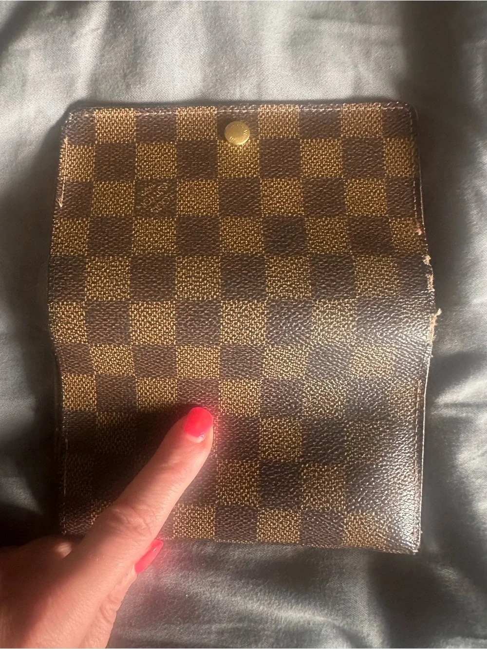 Louis Vuitton Damier Ebene Brown Checkered Wallet - Picture 5 of 10